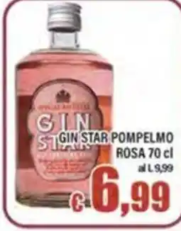 Top Supermercati Gin Star pompelmo rosa offerta