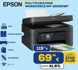 Euronics Tufano Epson multifunzione Workforce WF-2935DWF offerta
