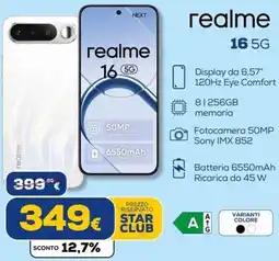 Euronics Tufano realme 16 5G offerta