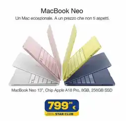 Euronics Tufano MacBook Neo offerta