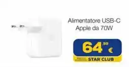 Euronics Tufano Alimentatore USB-C Apple offerta