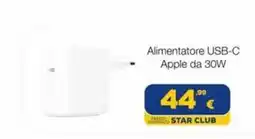 Euronics Tufano Alimentatore USB-C Apple da 30W offerta
