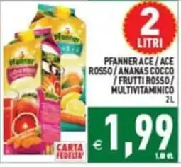 Supermercati Agorà Pfanner Ace offerta