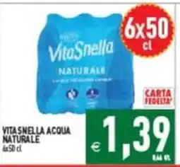 Supermercati Agorà VitaSnella acqua naturale offerta