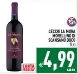 Supermercati Agorà Cecchi la Mora Morellino di Scansano D.O.C.G. offerta