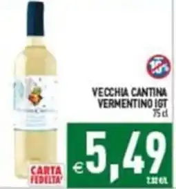Supermercati Agorà Vecchia Cantina Vermentino IGT offerta