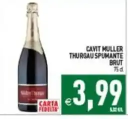 Supermercati Agorà Cavit Muller Thurgau Spumante Brut offerta