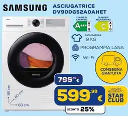 Euronics Tufano Asciugatrice Samsung offerta