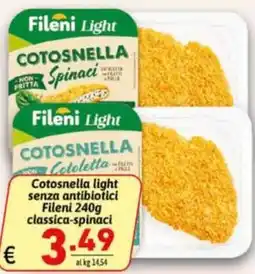 Ipercarni Cotosnella light Fileni offerta