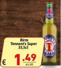 Ipercarni Birra Tennent's Super offerta