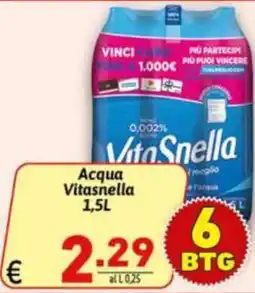 Ipercarni Acqua Vitasnella offerta