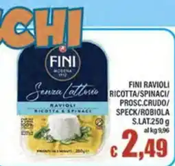 Top Supermercati Fini ravioli senza lattosio offerta