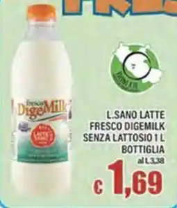 Top Supermercati Latte fresco Digemilk senza lattosio offerta