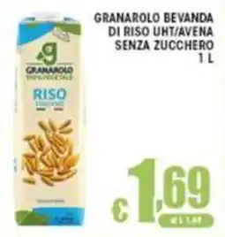 Sacoph Granarolo bevanda di riso uht/avena senza zucchero offerta