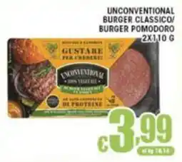 Sacoph Unconventional burger classico/pomodoro offerta