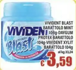Top Supermercati Vivident Blast barattolo mint offerta