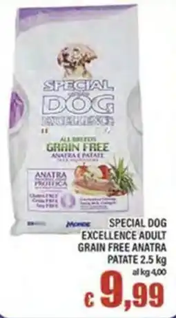 Top Supermercati Special Dog Excellence Adult Grain Free Anatra Patate offerta