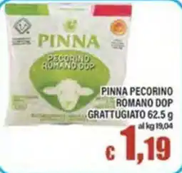 Top Supermercati Pinna pecorino romano dop offerta
