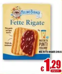 Gesad Supermercati Mulino Bianco Fette Rigate offerta