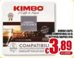 Gesad Supermercati Kimbo Caps compatibili D/G Intenso/Napoli offerta