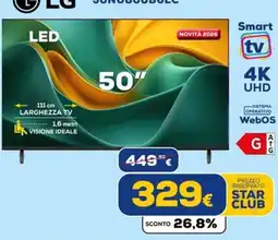 Euronics Tufano LG TV 50" offerta