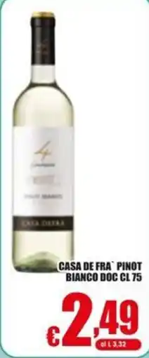 Gesad Supermercati Casa de Fra Pinot Bianco DOC offerta