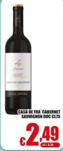 Gesad Supermercati Casa de Fra' Cabernet Sauvignon DOC offerta