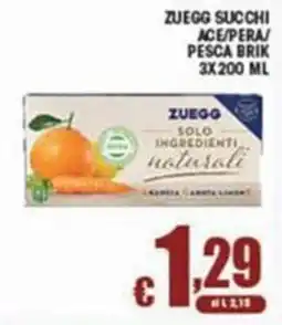 Sacoph Zuegg succhi offerta