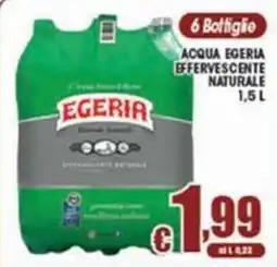 Sacoph Acqua egeria effervescente naturale offerta