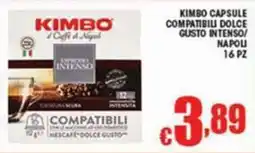 Sacoph Kimbo capsule compatibili dolce gusto intenso offerta