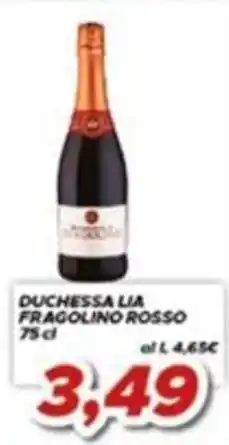 MA Supermercati Duchessa Lia Fragolino Rosso offerta