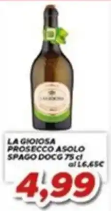 MA Supermercati La gioiosa prosecco asolo spago docg offerta