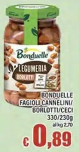 Top Supermercati Bonduelle Legumeria Fagioli Cannellini/Borlotti/Ceci offerta