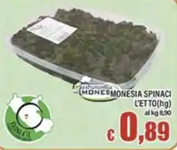 Top Supermercati Monesia Spinaci offerta