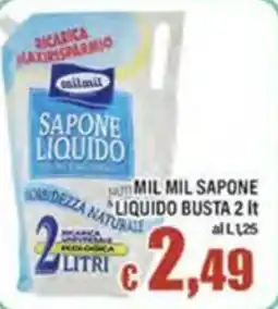 Top Supermercati Mil Mil Sapone Liquido Busta offerta