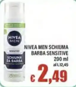Top Supermercati Nivea men schiuma barba sensitive offerta