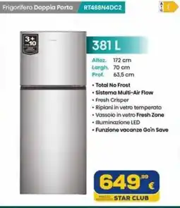 Euronics Tufano Frigorifero Doppia Porta offerta