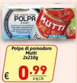Ipercarni Polpa di pomodoro Mutti offerta
