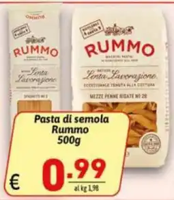 Ipercarni Pasta di semola Rummo offerta
