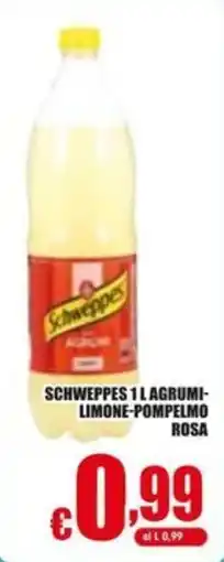 Gesad Supermercati Schweppes 1 L Agrumi-Limone-PompeLmo Rosa offerta
