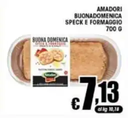 Sacoph Amadori buonadomenica speck e formaggio offerta