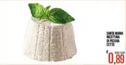 Supermercati EffePiù Santa Maria ricottina di pecora offerta