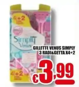 Gesad Supermercati Gillette Venus Simply 3 radi offerta
