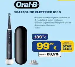 Euronics Tufano Oral-B Spazzolino Elettrico IO5 S offerta