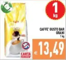 Supermercati Agorà Caffè Gusto Bar Grani offerta