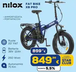 Euronics Tufano NiloX Fat Bike X8 Pro offerta