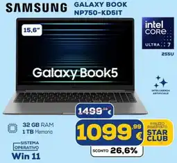 Euronics Tufano Samsung Galaxy Book5 offerta