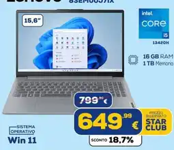 Euronics Tufano Lenovo laptop offerta