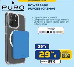 Euronics Tufano Powerbank Puro offerta