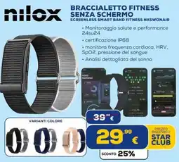 Euronics Tufano Braccialetto fitness senza schermo offerta